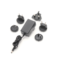 Chargeur mural AC/DC certifié UL CE 36W avec prises interchangeables 5-36V 0,01-4A, efficacité de niveau VI pour le marché mondial