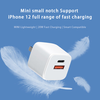 Chargeur mural rapide d'origine 20W pour UE, États-Unis, Royaume-Uni, nouvel adaptateur d'alimentation à double port de type original pour Apple pour iPhone 13 12
