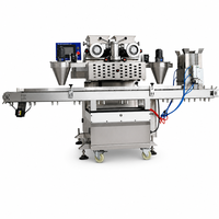 Machine automatique d'enrobage et d'agencement de barquettes HJ-860BP pour la production de glaces mochi, équipement en acier inoxydable 304 durable