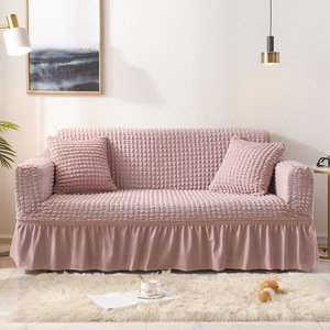 Copridivano Universale con Balza Arricciata, Copertura Completa Antiscivolo, Fodera Elastica per Divano per Tutte le Stagioni, per Soggiorno - Product Image 3