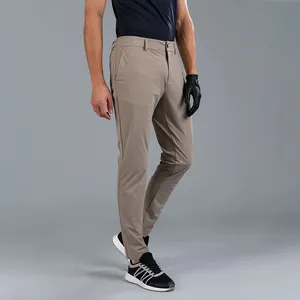 Pantalon de golf slim-fit de haute qualité, léger, décontracté et respirant pour hommes, pantalon de golf droit avec protection solaire