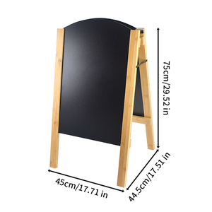 <span class=keywords><strong>Tableau</strong></span> de menu double face en bambou de 30 pouces de qualité supérieure, idéal pour les cafés, restaurants et signalétique de café - Product Image 3