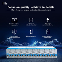 Analizador de Celdas de Batería Heltec Energy 1-5V 10A de 20 Canales con Software para PC para Ensamblaje y Clasificación de Paquetes de Baterías