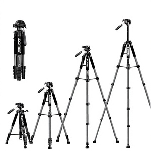 Nouveau trépied Zomei Q 188 robuste de 188 cm pour appareil photo, accessoires de photographie pour téléphone avec support de téléphone, caméra vidéo, appareil photo reflex numérique - Product Image 1
