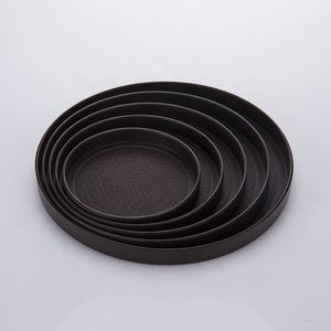 Stapelbare ronde melamine schaal, plastic rond bord, zelfbediening servies, dienblad voor eten, geschikt voor koffiezaak en restaurant - Product Image 6