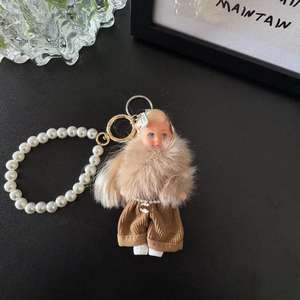 Porte-clés de sac en plastique fait main, design de personnage, poupée <span class=keywords><strong>femme</strong></span> mature vintage mignonne - Product Image 4