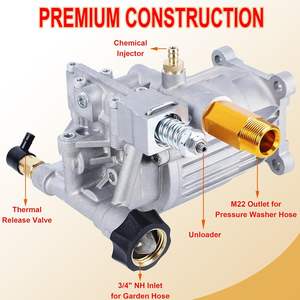 <span class=keywords><strong>Pompe</strong></span> à pression horizontale à arbre de 3/4 pouces, 3400 PSI, triple piston, vente en gros d'usine - Product Image 3