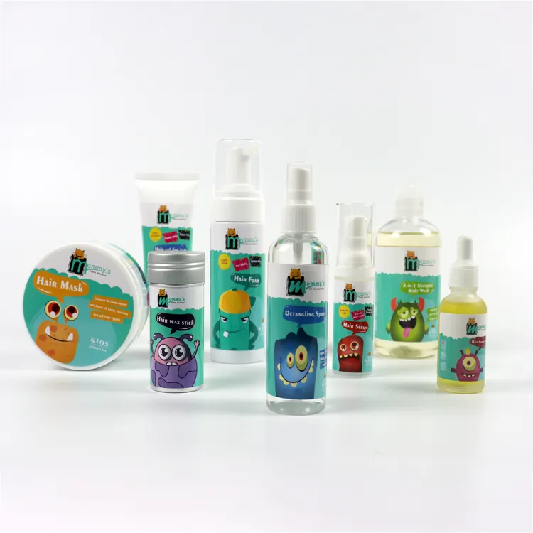 Sin problemas para atar el nudo Niños Cabello Calor Protector Spray Desenredante Spray para niños Protector de cabello natural