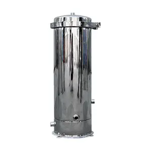 Standard size Stainless Steel 304 316 single Bag filter housing with basket for water treatment