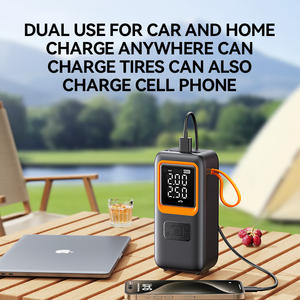 Compresseur d'air <span class=keywords><strong>sans</strong></span> fil à charge rapide, gonfleur de pneus pour voiture et vélo, affichage en temps réel, <span class=keywords><strong>pompe</strong></span> à pneus, 4000 mAh, compresseur d'air portable pour voiture - Product Image 4