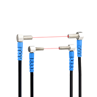 Sensor Láser Industrial Cilíndrico de Barrera, Serie LQT, Certificado CE, Acero Inoxidable, IP65, Salida NPN/PNP