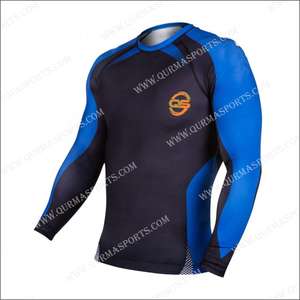 T-shirt de sport pour homme, design personnalisé, sublimation, compression, grande taille, respirant, écologique, séchage rapide, 100% coton, col rond - Product Image 2