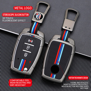 Étui de protection pour clé de voiture en alliage de zinc et gel de silice pour Ssangyong Korando <span class=keywords><strong>Lester</strong></span> Rodius Tivolan, porte-clés, accessoires de sac - Product Image 2
