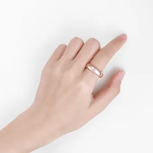 Xuping-anillo de oro rosa estilo clásico para mujer, joyería 11908