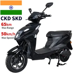 CKD SKD 600W/800W 40-50km/jam kecepatan 45-65km rentang 2 orang skuter kumbang listrik untuk india