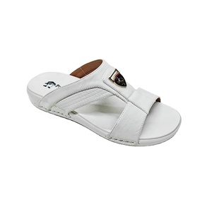 Sandales d'Été Décontractées à Bout Ouvert pour Hommes du Moyen-Orient, <span class=keywords><strong>Cuir</strong></span> Doublé, Plates et Souples, <span class=keywords><strong>Chaussons</strong></span> de Plage en PU pour Personnes d'Âge Moyen et Aînées - Product Image 5