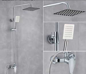 Ensemble <span class=keywords><strong>de</strong></span> douche <span class=keywords><strong>de</strong></span> <span class=keywords><strong>salle</strong></span> <span class=keywords><strong>de</strong></span> <span class=keywords><strong>bain</strong></span> à prix d'usine avec configuration en laiton et acier inoxydable, douchette à noyau <span class=keywords><strong>de</strong></span> valve en céramique - Product Image 3