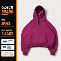 Pullover Pria Berkualitas Tinggi Katun Premium Lengan Panjang V-Neck Warna-warni Hoodie