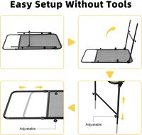 Table de camping pliante réglable en fer pour montage sur pneu de voiture/SUV, portable pour barbecue, pique-nique, mobilier d'extérieur