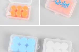 सिलिकॉन इयरप्लग शोर कम करने वाला कान सुनने की सुरक्षा पुन: प्रयोज्य कान प्लग तैराकी के दौरान सोने के लिए शोर रोधी - Product Image 3