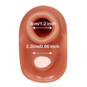 Großhandel 3 verschiedene Größen Realistische Dildos Herren Wolf Hosenträger Kondom Weiches flüssiges Silikon Sexspielzeug für Erwachsene Riesiges Anal spielzeug - Product Image 4