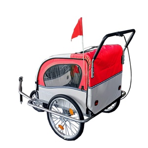 Grande <span class=keywords><strong>poussette</strong></span> pour <span class=keywords><strong>chien</strong></span> de compagnie et vélo vélo, porte-animaux de compagnie - Product Image 2