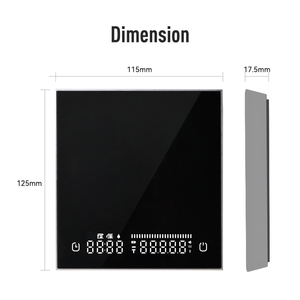 2025 Neues Design Typ-C-Lade kaffee waage mit gehärtetem Glas und Luftfahrt-Aluminium legierung materialien Kaffee waage mit Timer - Product Image 3