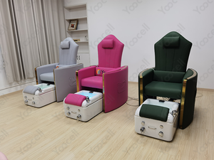 Yoocell – chaise de spa de luxe moderne gris clair, chaise électrique de réflexologie des pieds, <span class=keywords><strong>manucure</strong></span> et pédicure, pour salon de <span class=keywords><strong>manucure</strong></span>, <span class=keywords><strong>2022</strong></span> - Product Image 5