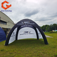 Tente gonflable publicitaire en forme d'araignée pour salon professionnel, tente gonflable extérieure, tente de camping