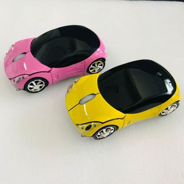 2.4GHz Dual Modes Rechargeable RGB Ergonomic Silent Click Wireless Mouse for PC Laptop Gaming Style Car-Shaped Mouse USB