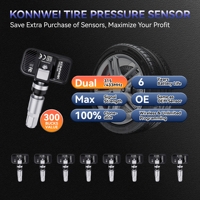 Kit de Servicio TPMS para Taller de Automóviles que Incluye Herramienta de Programación TK100 + Herramienta de Reaprendizaje OBD + Sensores de Presión de Neumáticos