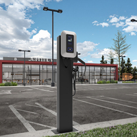 Station de recharge murale pour voitures électriques NECS modèle 3010, nouvelle, 7 kW, 11 kW, 22 kW, type 2 AC, argent