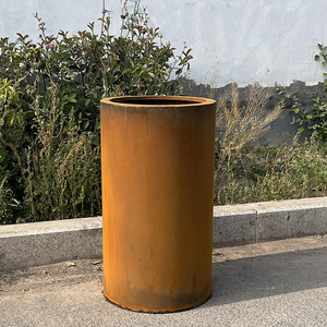 Charme extraordinaire des pots de fleurs en acier résistant aux intempéries pour les <span class=keywords><strong>jardins</strong></span> extérieurs et la décoration intérieure - Product Image 3