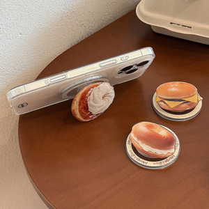 Soporte Magnético Retráctil Portátil para Teléfono Móvil, Diseño <span class=keywords><strong>Gourmet</strong></span> para Escritorio, Marca Niche Bread Toast - Product Image 3