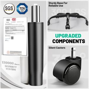 Sedia da Ufficio Ergonomica e Confortevole in Tessuto dal Design Contemporaneo per Casa Studio Sala Riunioni Dormitorio e Gaming al Computer - Product Image 6