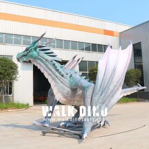 Dragon mécanisé géant animatronique Zigong Chuangying avec ailes, dinosaure personnalisé, dragon occidental, à vendre - Product Image 5
