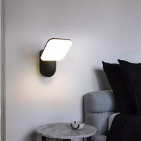 Applique murale moderne Jane 12W IP65 LED en aluminium étanche à l'énergie solaire éclairage extérieur pour jardin chambre allée couloir pour la maison