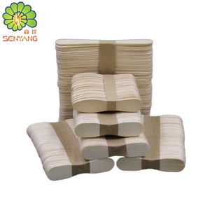 Cuillère en <span class=keywords><strong>bois</strong></span> de bâton de crème glacée bon marché de 75mm Cuillère à crème glacée jetable personnalisée en Chine - Product Image 2