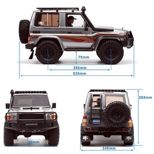Camion SUV tout-terrain <span class=keywords><strong>RGT</strong></span> EX86020 Intruder LC71 <span class=keywords><strong>1</strong></span>/<span class=keywords><strong>10</strong></span> 4WD RC Trail Crawler 4X4 avec télécommande 2.4G, lumières et moteur à couple élevé, jouet RTR - Product Image 6