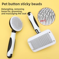 Kit de toilettage pour chats et chiens en gros – Brosse autonettoyante pour l'élimination des poils et massage des animaux domestiques