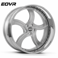 Rines EVOR Forjados Personalizados de 2 Piezas con Borde Profundo de 18 20 22 24 26 28 Pulgadas 6X139.7 5x120 5x114.3 5x112 5x130 para Autos de Pasajeros