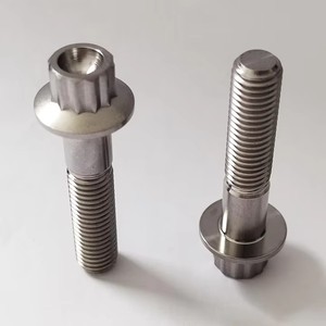 Vis à tête de bride en titane M7 32mm UNC à 12 points pour montage de roues - Product Image 4
