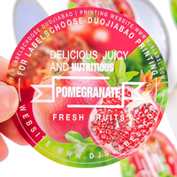 Étiquettes personnalisées imperméables en PVC, adhésives, pour boissons, bouteilles d'eau, fruits frais, emballages haut de gamme.