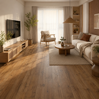 Láminas de Suelo Vinílico de PVC, Aspecto de Madera SPC, Núcleo Rígido, Capa Ignífuga, Base IXPE, Acabado Mate, Venta al Por Mayor Comercial de Fábrica