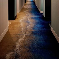 Tapis d'hôtel HDWJ à motif géométrique en nylon/polypropylène - Tapis rembourré, adapté aux animaux domestiques, écologique, rouleau de 4 m pour les chambres d'hôtel