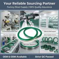 Joint d'étanchéité métallique DYN pour vérin hydraulique en PU, DLI DWI, résistance à la pression 90 Shore A