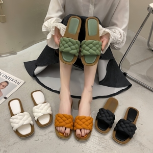 Sandalias <span class=keywords><strong>de</strong></span> Verano para Mujer, con Suela Gruesa Antideslizante, Cómodas y Planas - Product Image 1