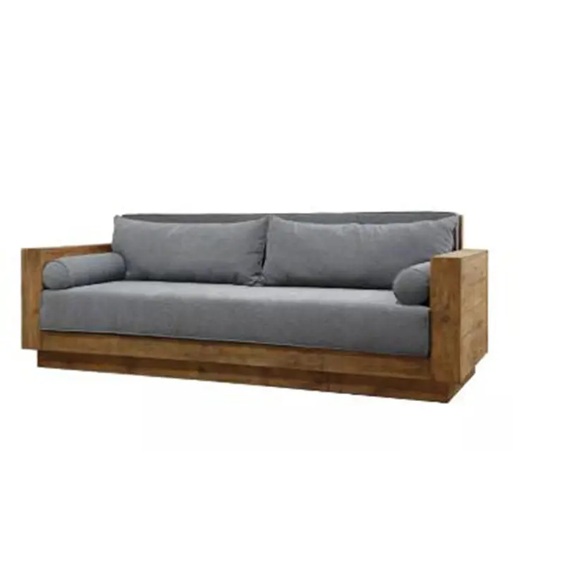 Modern simple Italian luxury wooden living room three - person sofa