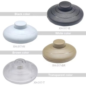 XH-317 Ein/Aus Einpoliger Inline-Fußschalter Schwarzer Kabelschalter Elektrischer Fußschalter für Stehlampe - Product Image 5