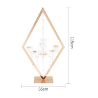 Centre de table en métal au design moderne, style rustique, pour mariage, candelabre, centre de table pour la décoration de table de mariage